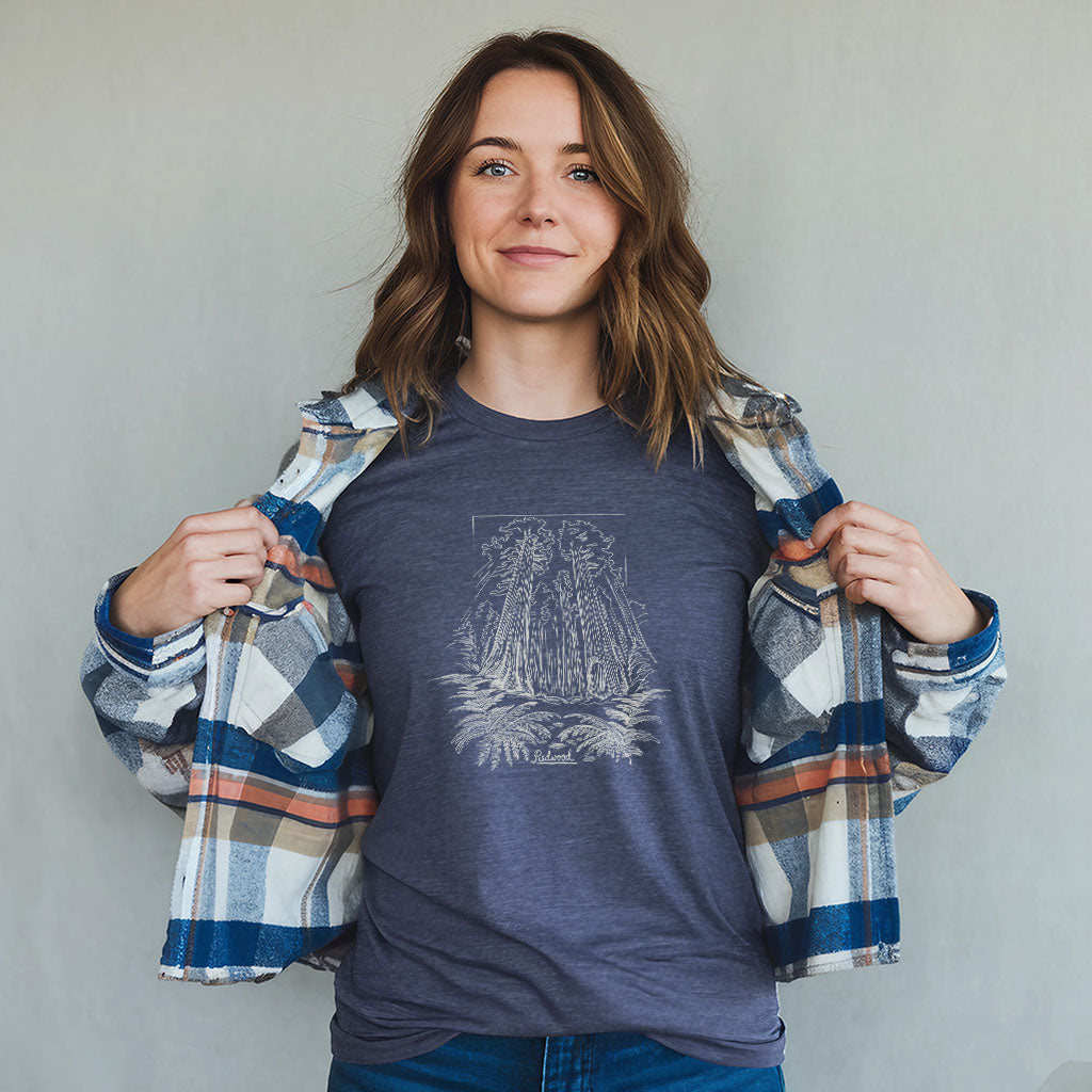 Redwood Line Drawing T-Shirt