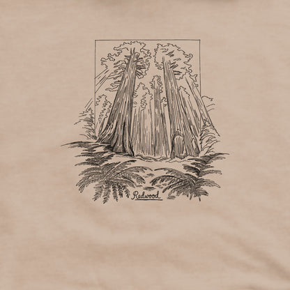 Redwood Line Drawing Hoodie