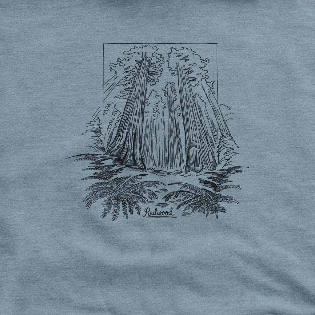 Redwood Line Drawing Hoodie
