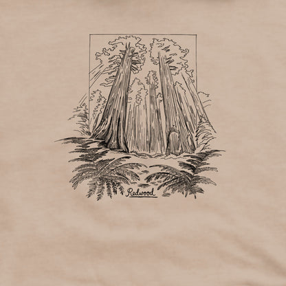 Redwood Line Drawing Crewneck Sweatshirt