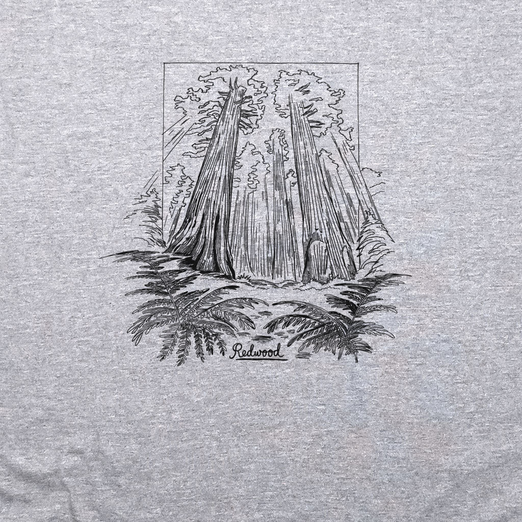 Redwood Line Drawing Crewneck Sweatshirt