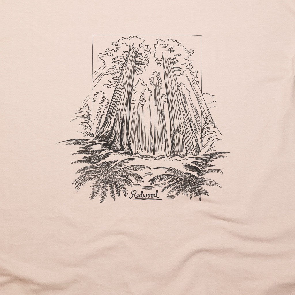 Redwood Line Drawing T-Shirt