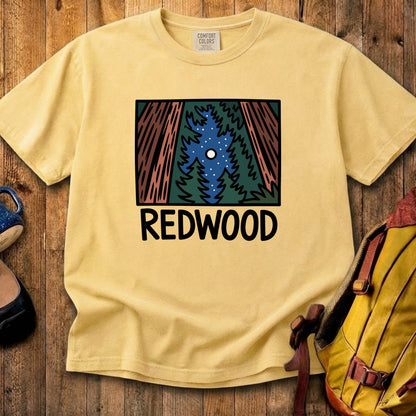 Redwood at Night Cotton T-Shirt
