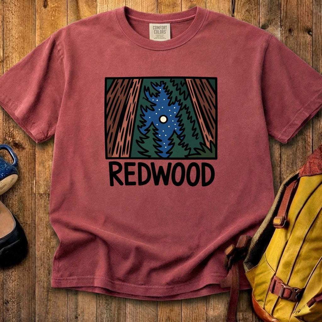 Redwood at Night Cotton T-Shirt