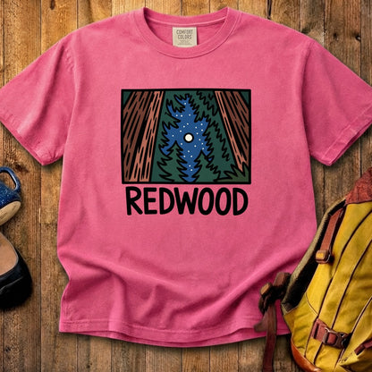 Redwood at Night Cotton T-Shirt