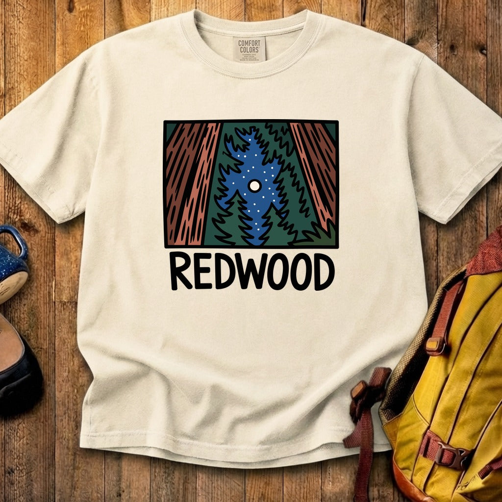 Redwood at Night Cotton T-Shirt