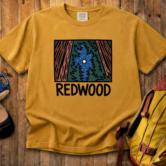 Redwood at Night Cotton T-Shirt
