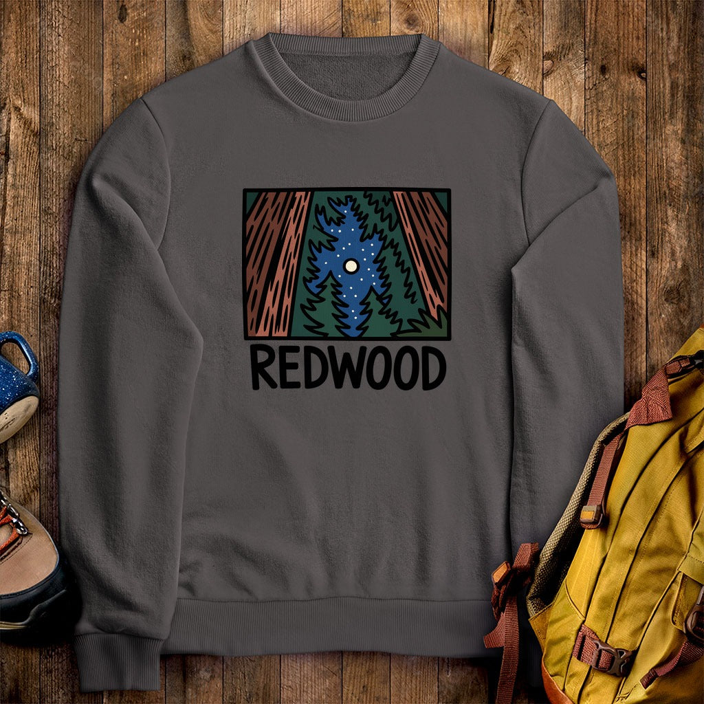 Redwood at Night Crewneck Sweatshirt