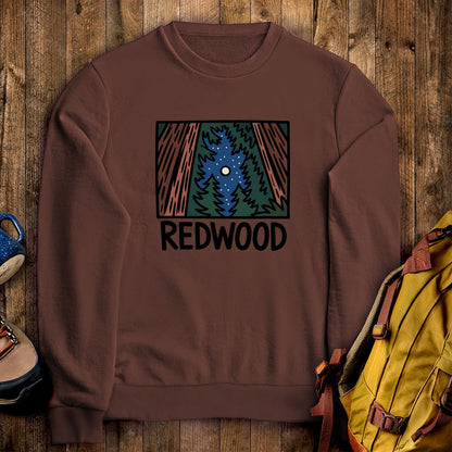 Redwood at Night Crewneck Sweatshirt