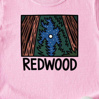 Redwood at Night Kids Cotton T-Shirt