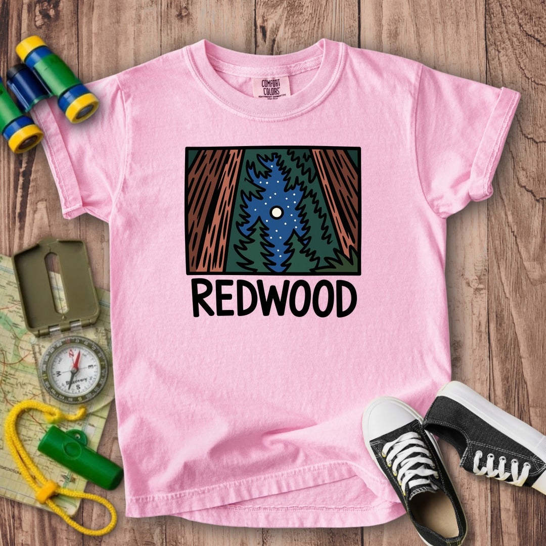 Redwood at Night Kids Cotton T-Shirt