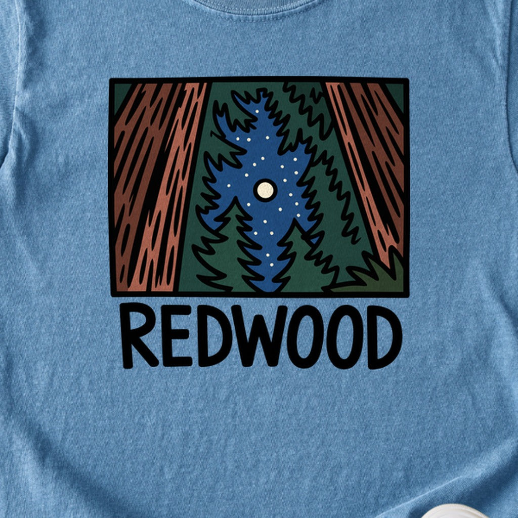 Redwood at Night Kids Cotton T-Shirt