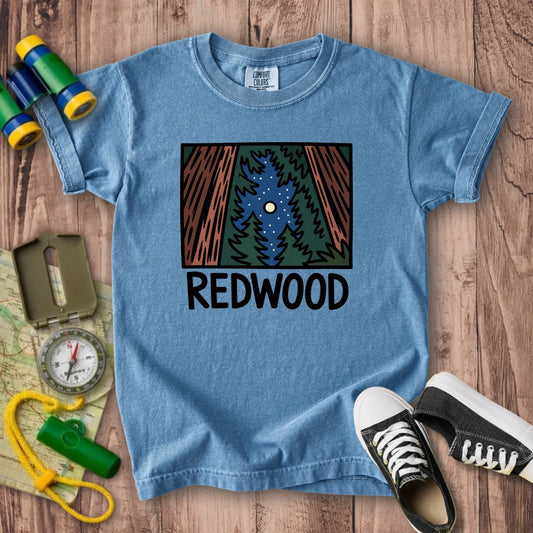 Redwood at Night Kids Cotton T-Shirt