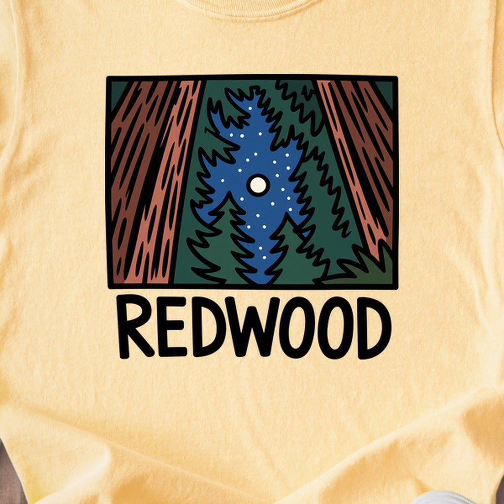 Redwood at Night Kids Cotton T-Shirt