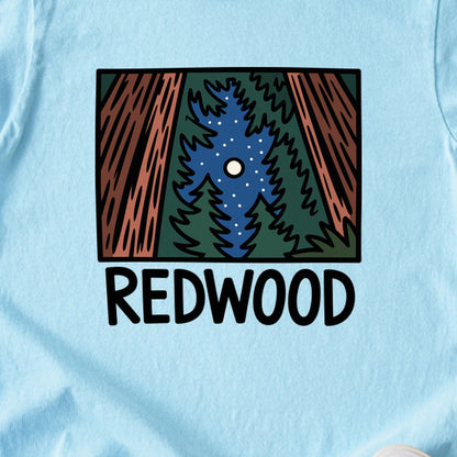 Redwood at Night Kids Cotton T-Shirt