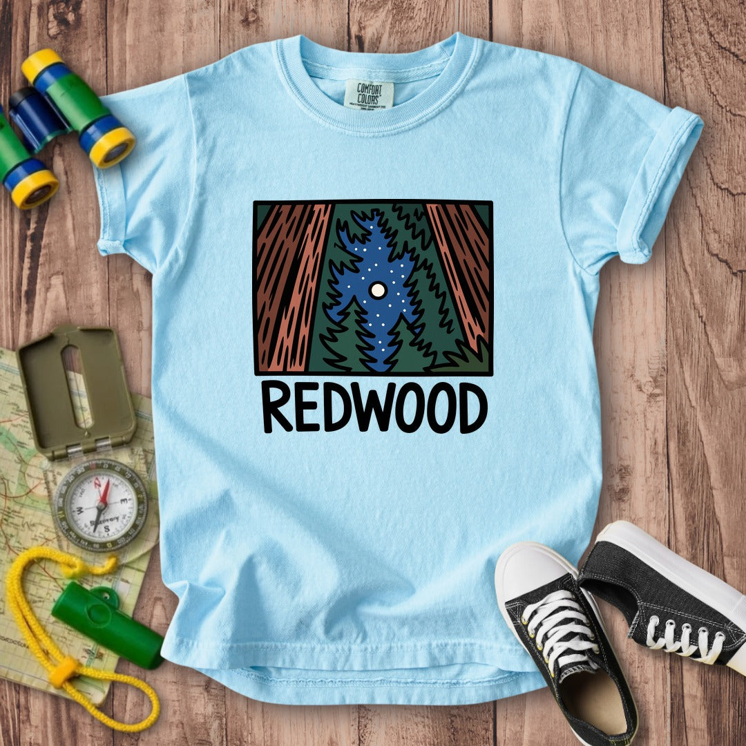 Redwood at Night Kids Cotton T-Shirt