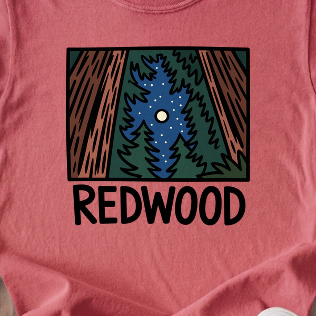 Redwood at Night Kids Cotton T-Shirt
