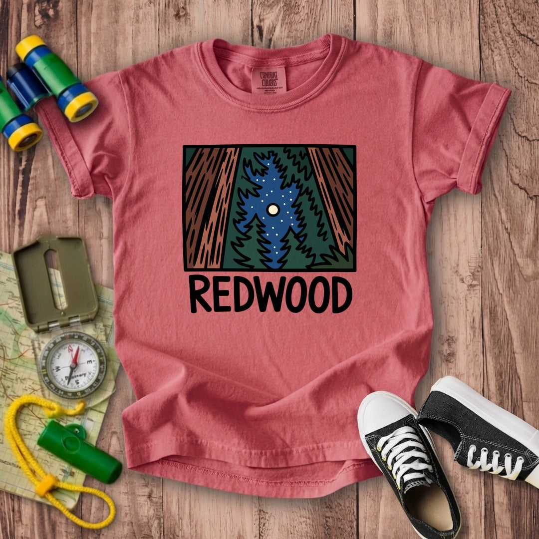 Redwood at Night Kids Cotton T-Shirt