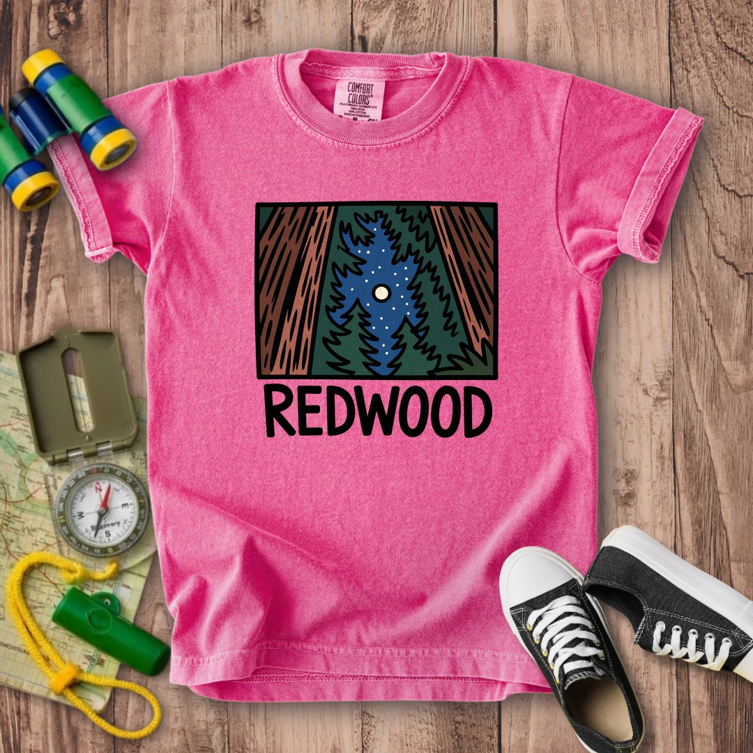 Redwood at Night Kids Cotton T-Shirt