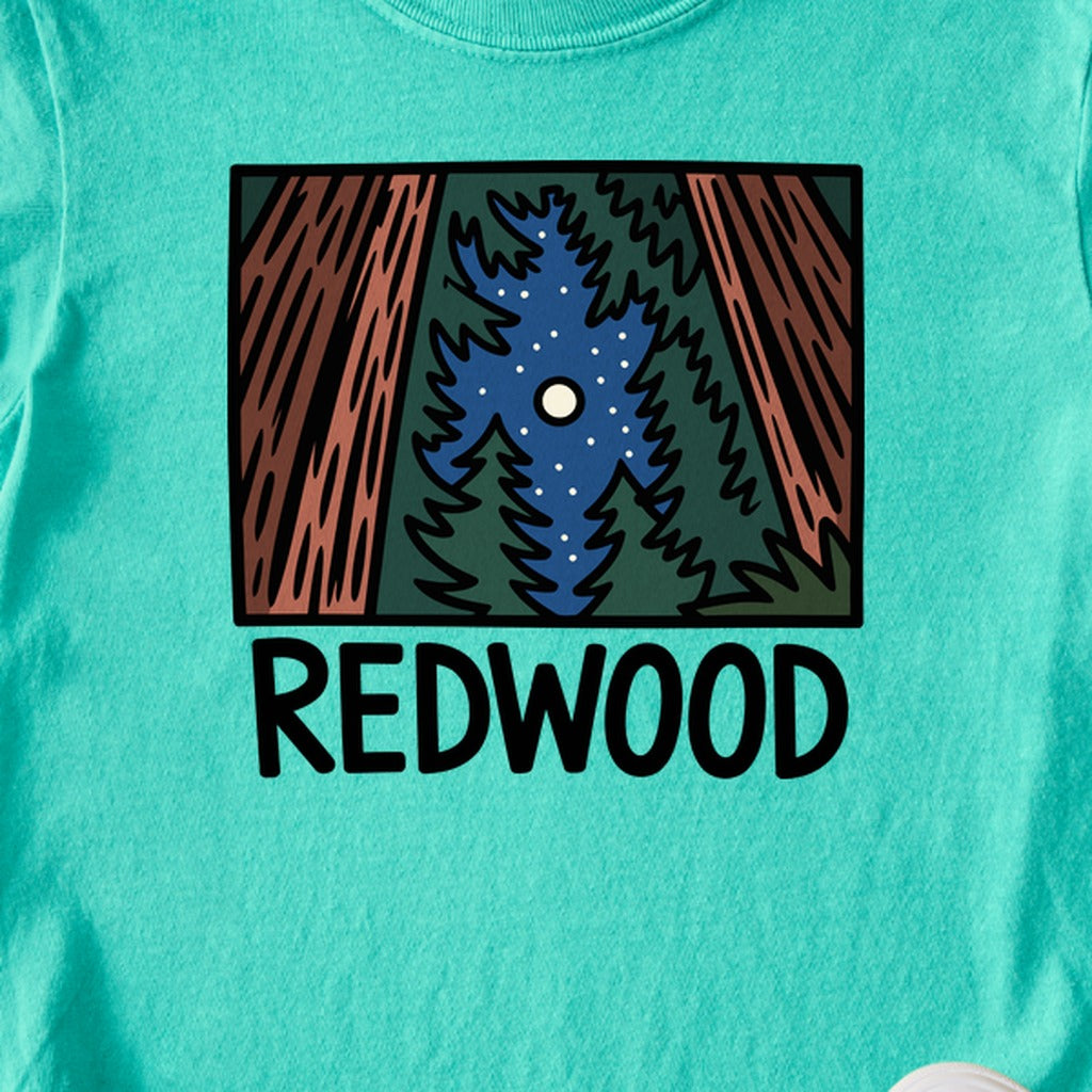 Redwood at Night Kids Cotton T-Shirt