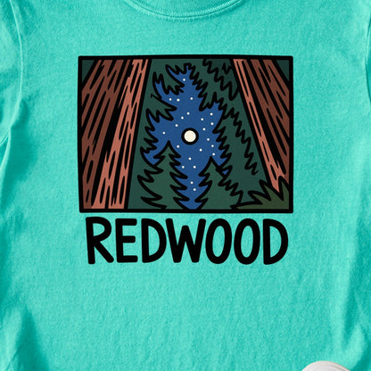 Redwood at Night Kids Cotton T-Shirt