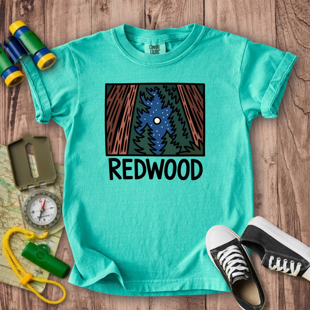 Redwood at Night Kids Cotton T-Shirt