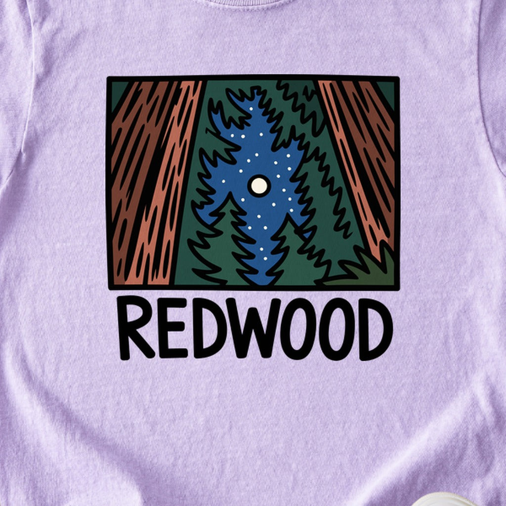 Redwood at Night Kids Cotton T-Shirt
