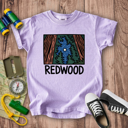 Redwood at Night Kids Cotton T-Shirt