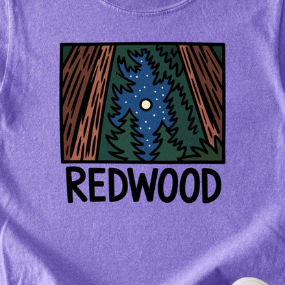 Redwood at Night Kids Cotton T-Shirt