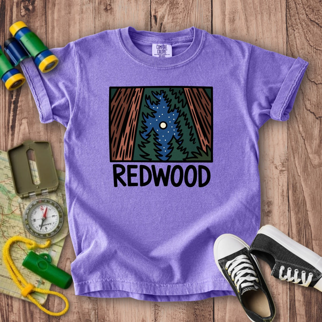 Redwood at Night Kids Cotton T-Shirt