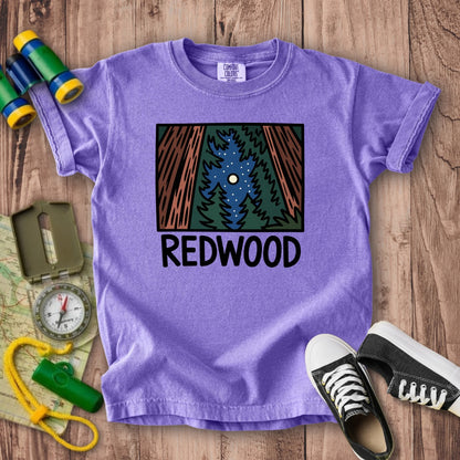 Redwood at Night Kids Cotton T-Shirt