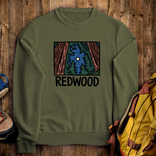 Redwood at Night Crewneck Sweatshirt