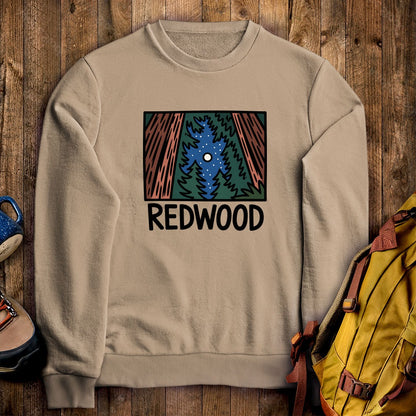 Redwood at Night Crewneck Sweatshirt