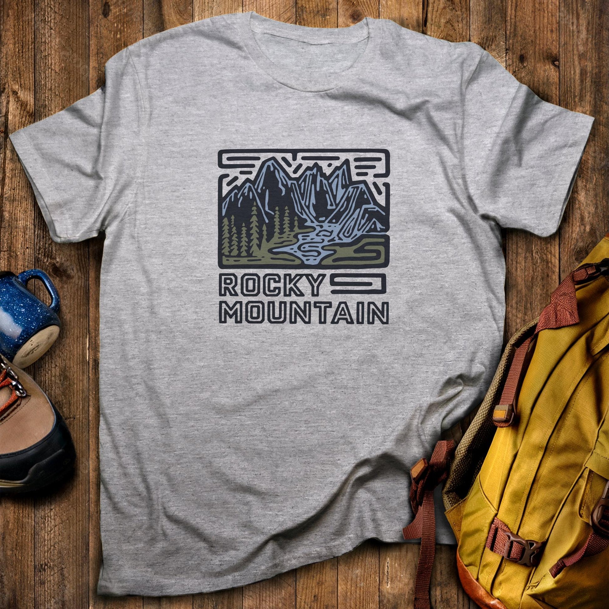 Rocky Mountain National Park T-Shirt Sport Grey Adventure and Outdoors Themed T-Shirt