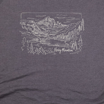 Rocky Mountain Line Drawing T-Shirt