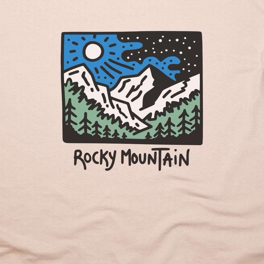 Rocky Mountain at Night T-Shirt