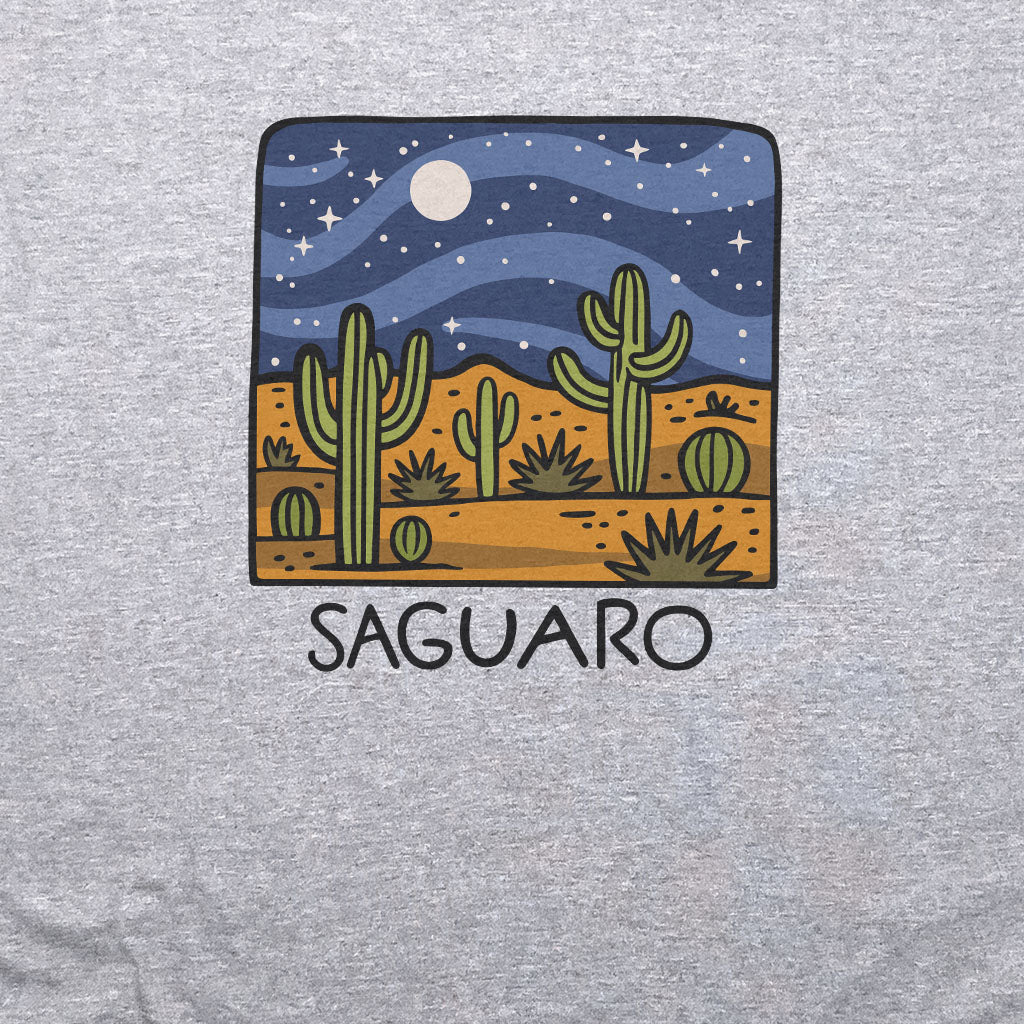Saguaro at Night T-Shirt Adventure and Outdoors Themed T-Shirt