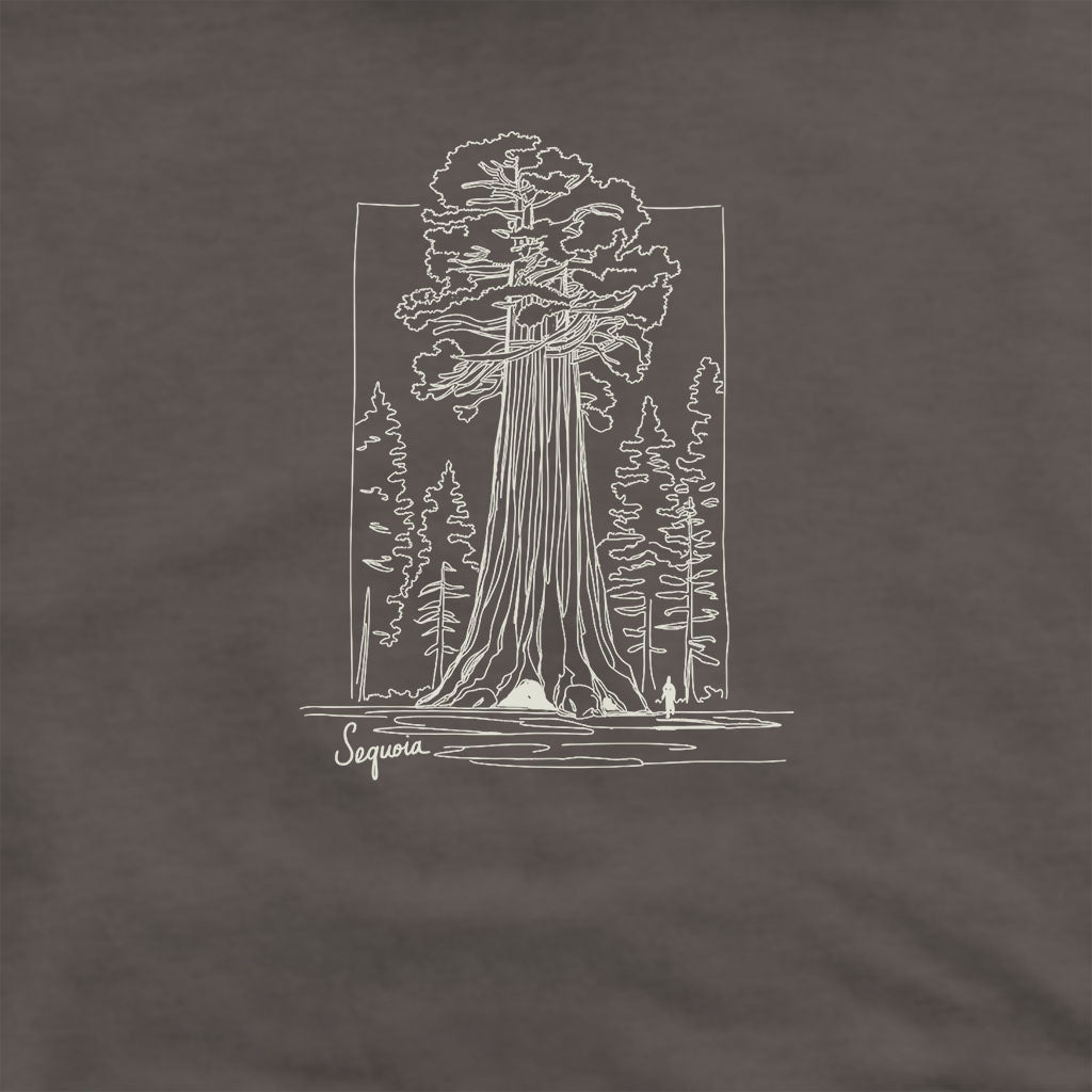 Sequoia Line Drawing Hoodie