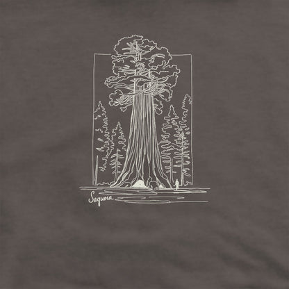 Sequoia Line Drawing Hoodie