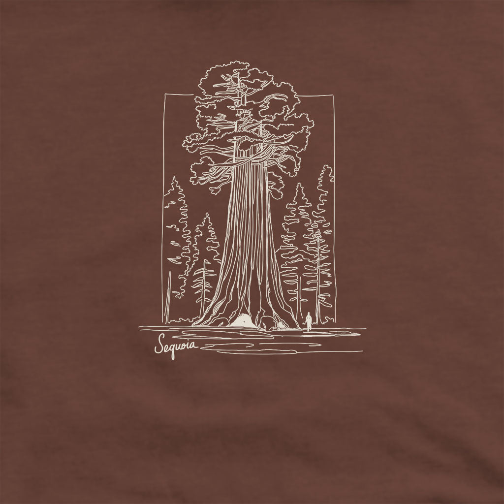Sequoia Line Drawing Hoodie