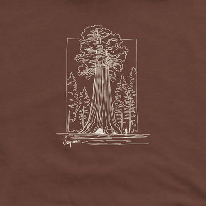 Sequoia Line Drawing Hoodie