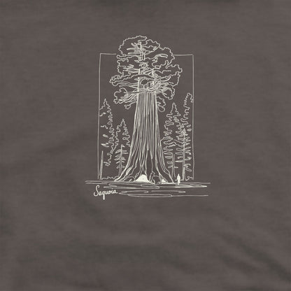 Sequoia Line Drawing Crewneck Sweatshirt