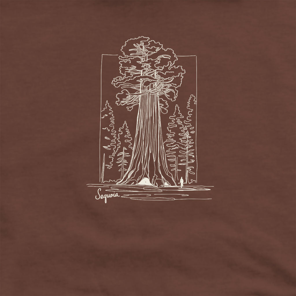 Sequoia Line Drawing Crewneck Sweatshirt