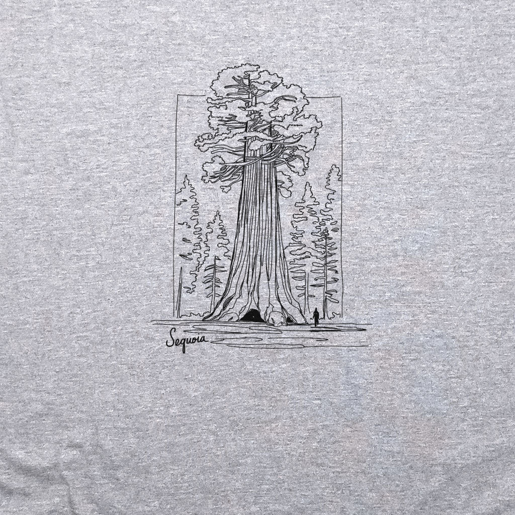 Sequoia Line Drawing Crewneck Sweatshirt
