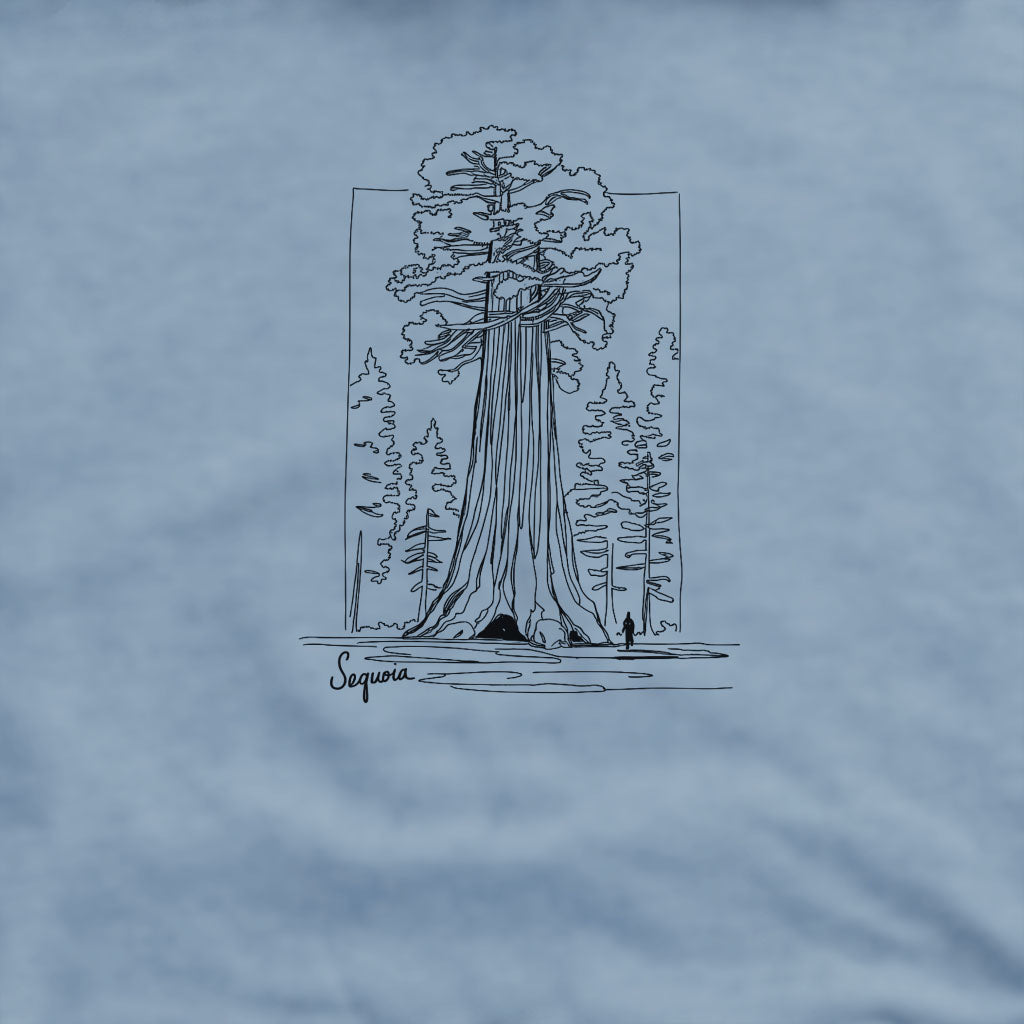 Sequoia Line Drawing Crewneck Sweatshirt