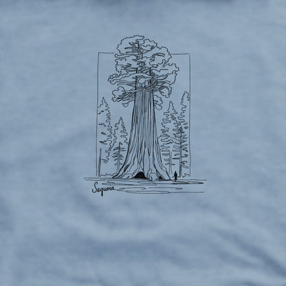 Sequoia Line Drawing Crewneck Sweatshirt