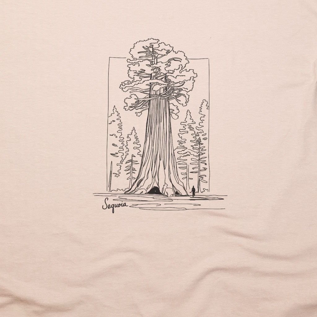 Sequoia Line Drawing T-Shirt