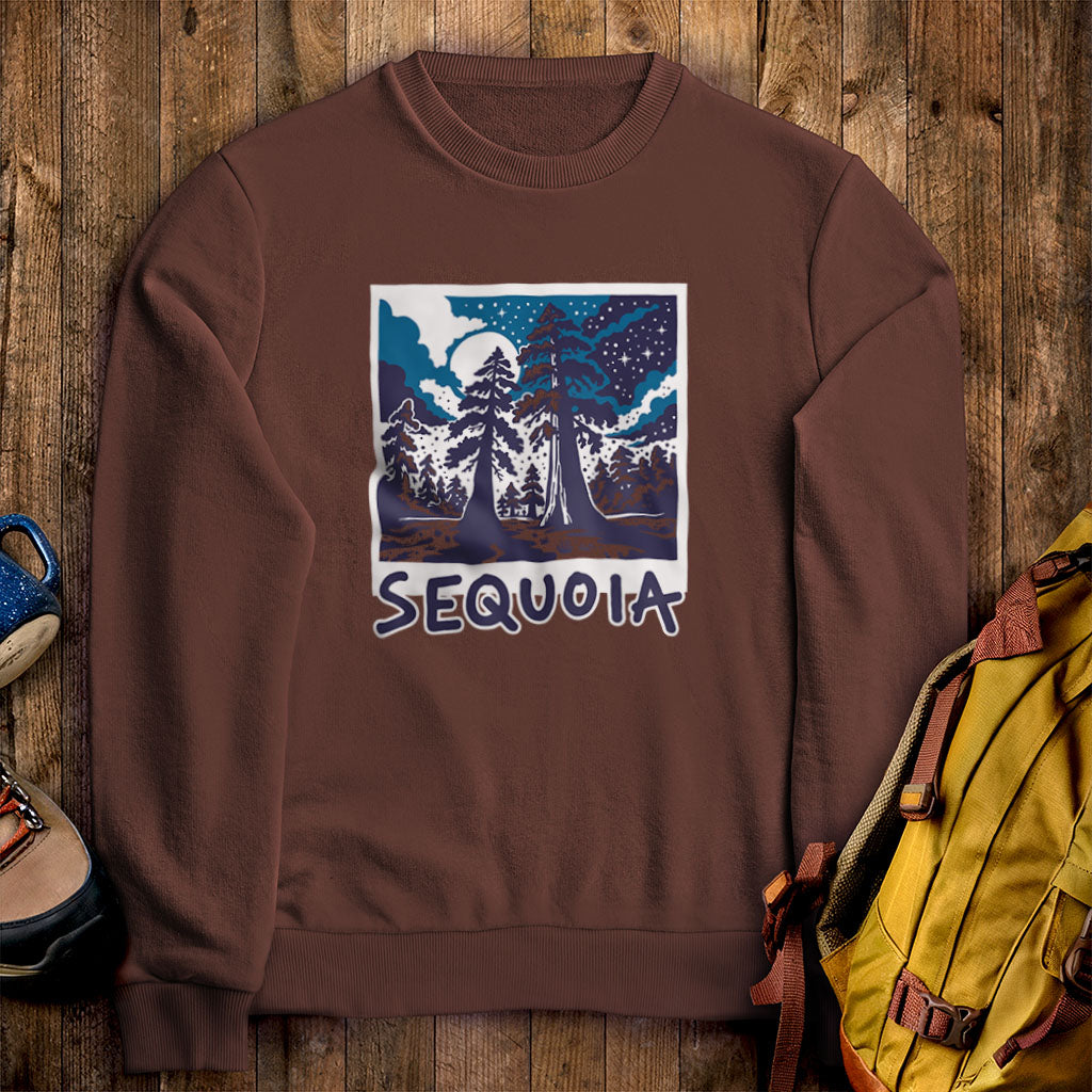 Sequoia at Night Crewneck Sweatshirt