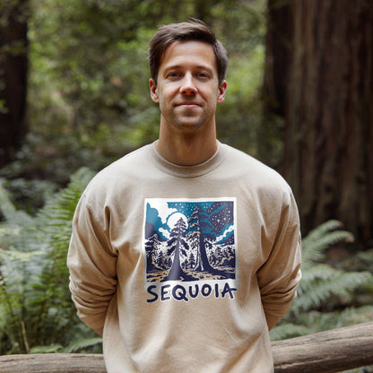 Sequoia at Night Crewneck Sweatshirt