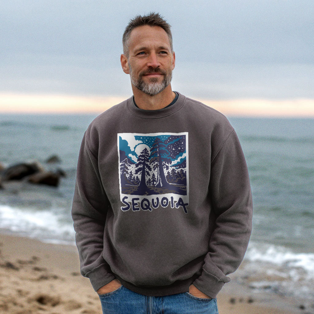 Sequoia at Night Crewneck Sweatshirt